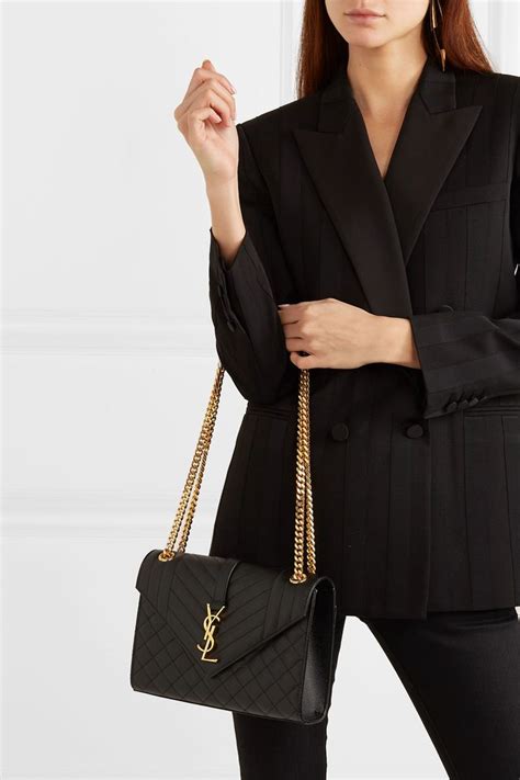 ysl black shoulder bag|saint laurent medium shoulder bag.